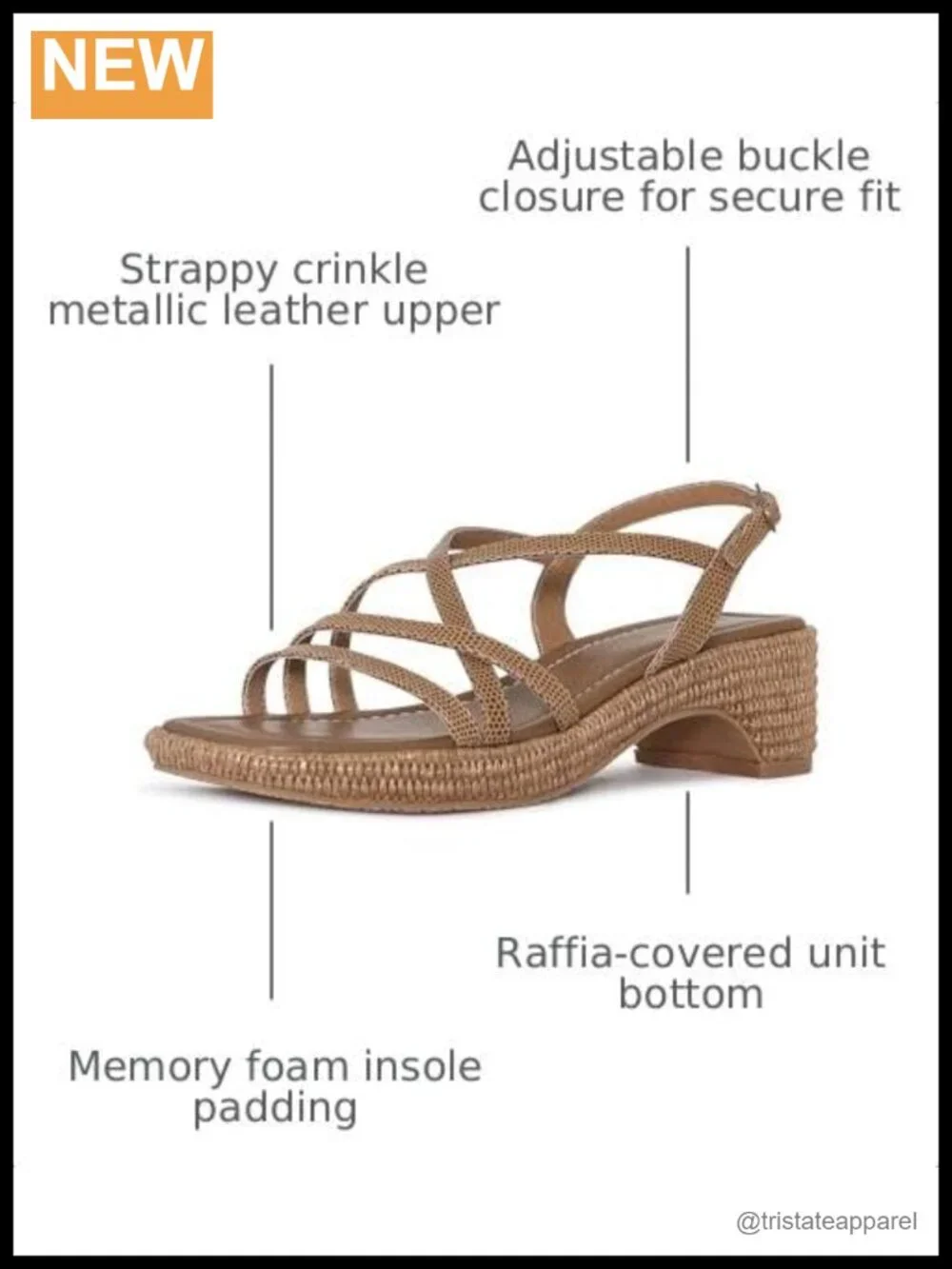 Lizard Print Leather Platform Slingback Sandals